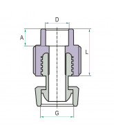 На фото Hi-Therm PP-R eurocone with union nut